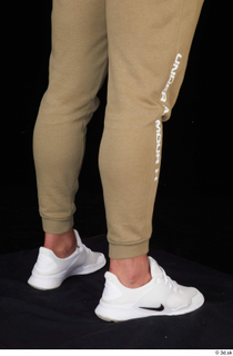 Grigory brown sweatpants calf dressed sports white sneakers 0006.jpg